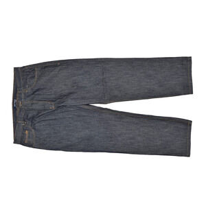 Men's Refuse Blue Denim Jeans Regular Size 38x32 Dark Wash Y2K Baggy